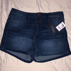 Denim High Waisted Shorts